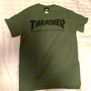 Army Green Thrasher T-Shirt, Size: Small